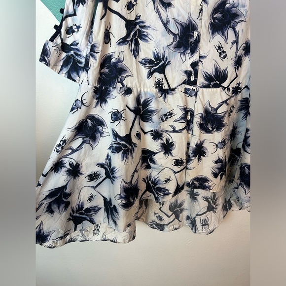 Osman Printed Suzie Floral Button Front Dress US 6 - Picture 6 of 12